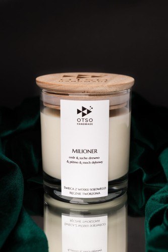 Świeca sojowa Milioner - świeca sojowa zapachowa - 250 ml