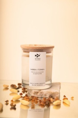 Świeca sojowa Mirra i Tonka - świeca sojowa zapachowa - 250 ml