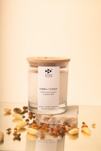 Świeca sojowa Mirra i Tonka - świeca sojowa zapachowa - 250 ml
