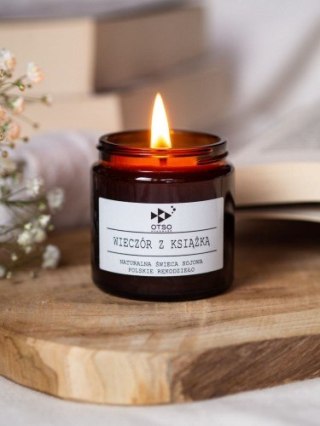 Świeca sojowa WIECZÓR Z KSIĄŻKĄ - świeca sojowa zapachowa OTSO - 120 ml