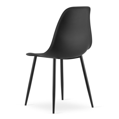 Zestaw Stół NP 120x80cm Artisan nogi czarne + 4 krzesła WAT czarne / nogi czarne