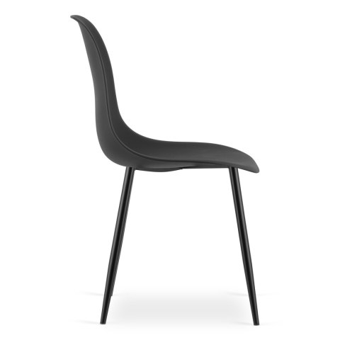 Zestaw Stół NP 120x80cm Artisan nogi czarne + 4 krzesła WAT czarne / nogi czarne