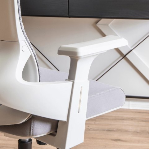 Fotel Biurowy Ergonomiczny Obrotowy CARET 2 Wentylowany Szary Nowoczesny