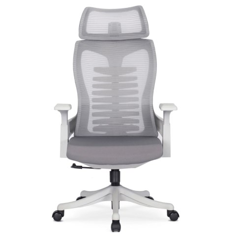 Fotel Biurowy Ergonomiczny Obrotowy CARET 2 Wentylowany Szary Nowoczesny