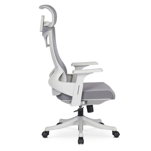 Fotel Biurowy Ergonomiczny Obrotowy CARET 2 Wentylowany Szary Nowoczesny