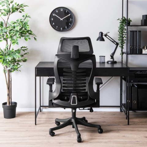 Fotel Obrotowy CARET Ergonomiczny Czarny