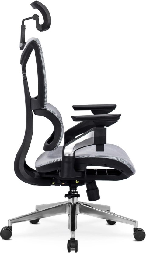 Fotel Biurowy Ergonomiczny Obrotowy MARTIN Szary Nowoczesny