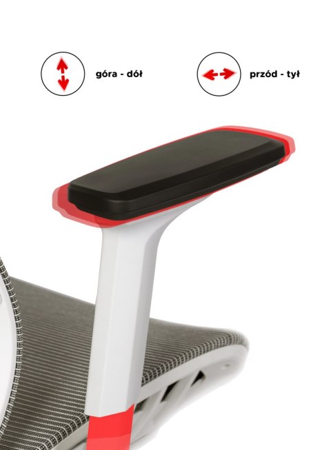 Fotel Biurowy Ergonomiczny Obrotowy SKY Beżowy Nowoczesny