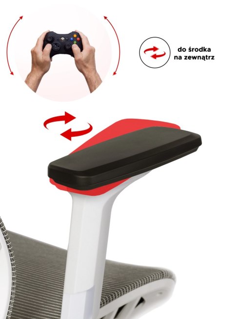 Fotel Biurowy Ergonomiczny Obrotowy SKY Beżowy Nowoczesny