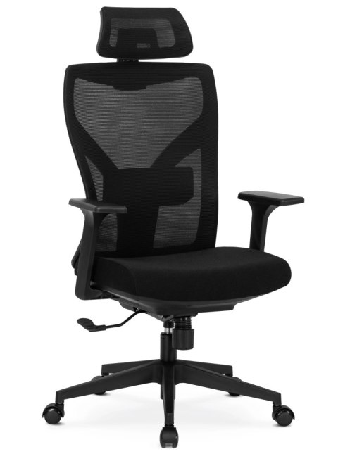 Fotel Obrotowy SPIRAL Ergonomiczny Czarny