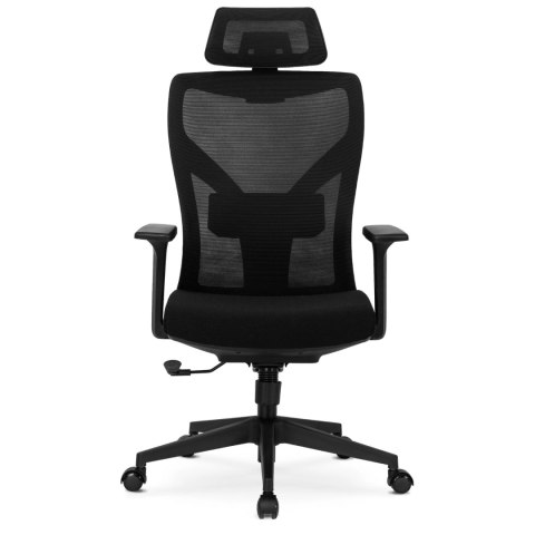 Fotel Obrotowy SPIRAL Ergonomiczny Czarny