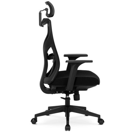 Fotel Obrotowy SPIRAL Ergonomiczny Czarny