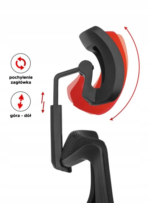 Fotel Obrotowy SPIRAL Ergonomiczny Czarny
