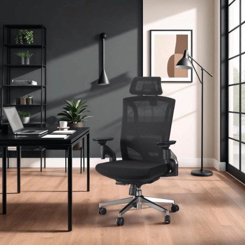 Fotel Obrotowy WILLY Ergonomiczny Czarny