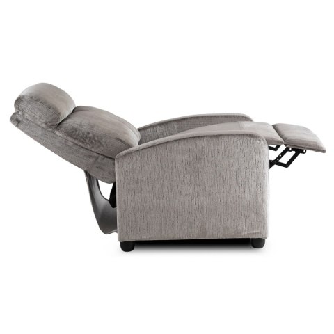 Fotel Rozkładany DANNY Szary Welurowy