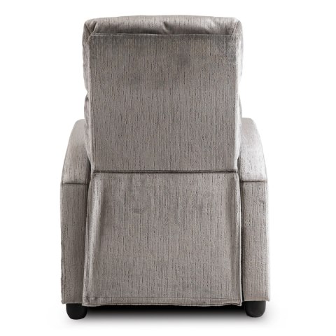 Fotel Rozkładany DANNY Szary Welurowy