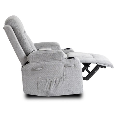 Fotel Rozkładany Masujący BOX 2 Szary