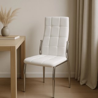 Krzesło MOLLY Białe Ekoskóra
