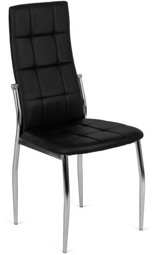 Krzesło MOLLY Czarne Ekoskóra