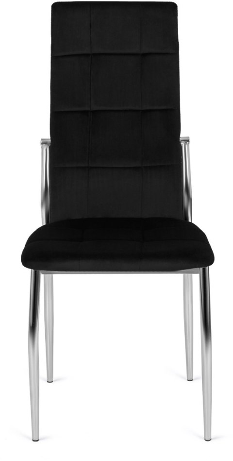 Krzesło MOLLY Czarne Welurowe