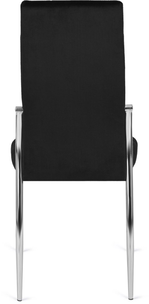 Krzesło MOLLY Czarne Welurowe