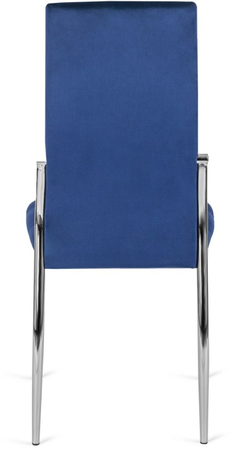 Krzesło MOLLY Granatowe Welurowe