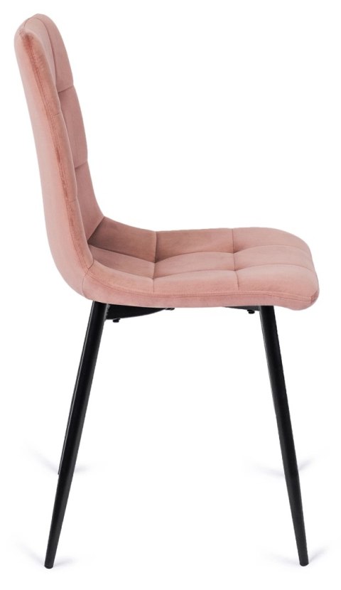 Krzesło PERU Różowe Welurowe