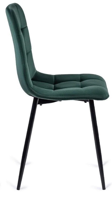 Krzesło PERU Zielone Welurowe