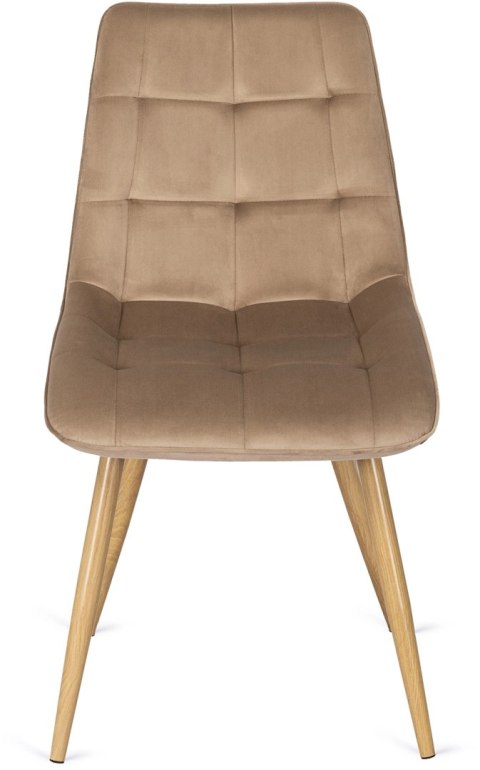 Krzesło RODRI Beżowe Welurowe