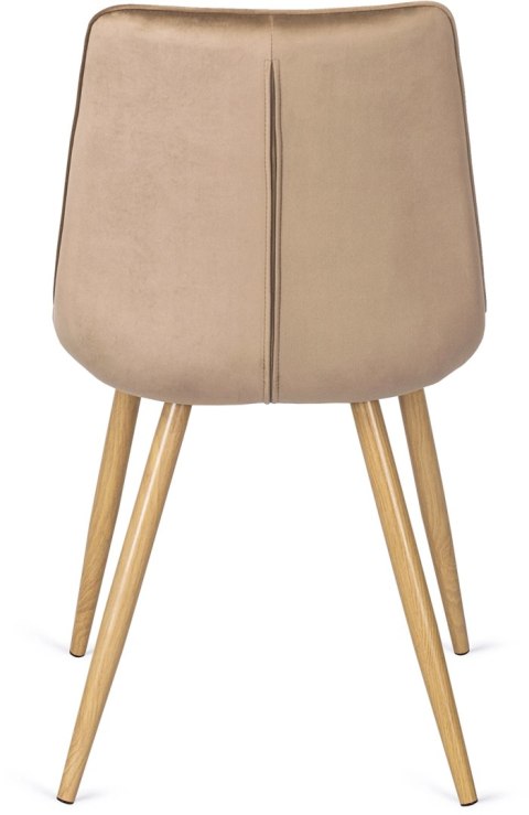Krzesło RODRI Beżowe Welurowe