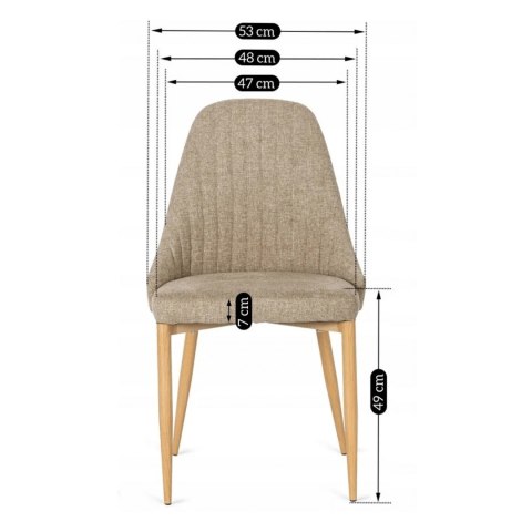 Krzesło TORINO Beżowe