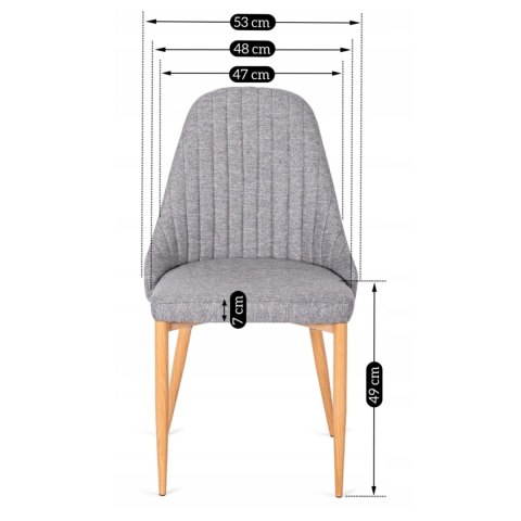 Krzesło TORINO Szare