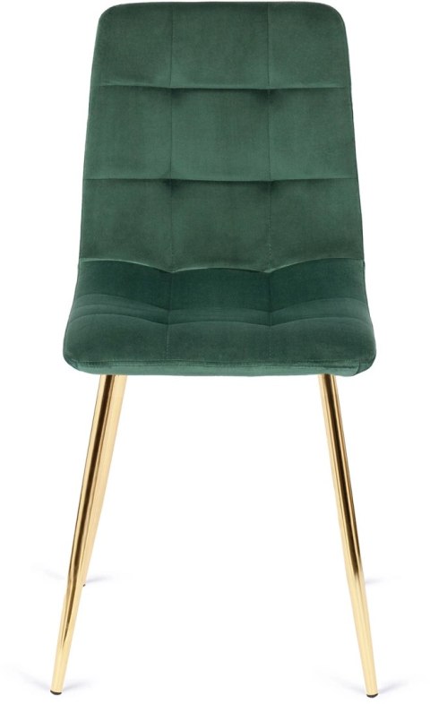 Krzesło YORK Zielone Welurowe