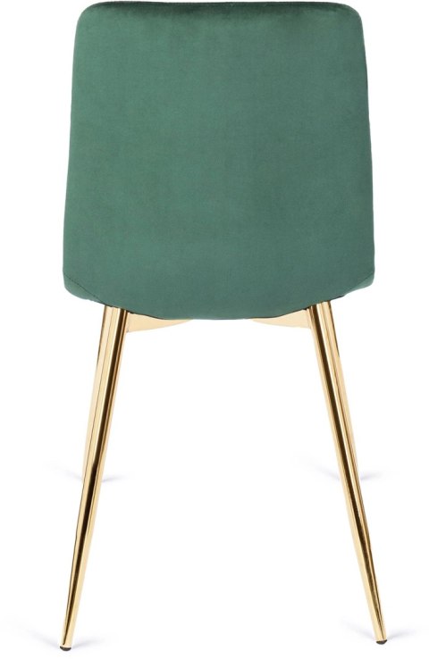 Krzesło YORK Zielone Welurowe