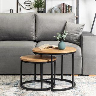 Zestaw Stolików DELIA Dąb Złoty