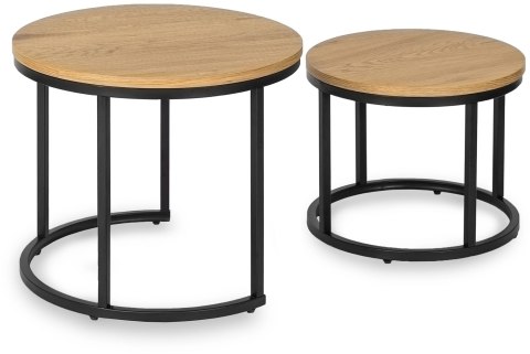 Zestaw Stolików DELIA Dąb Złoty