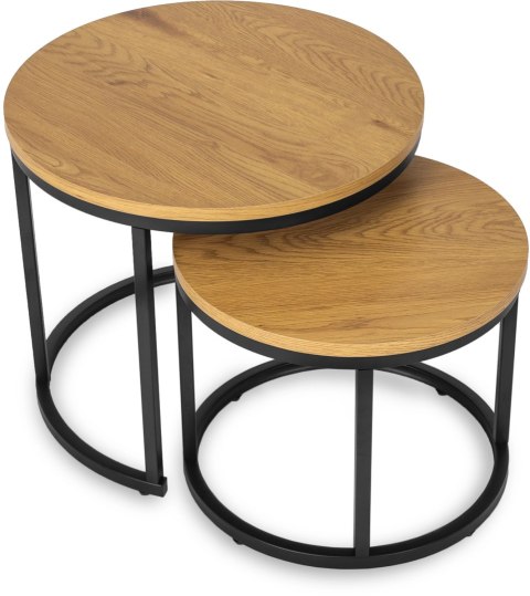 Zestaw Stolików DELIA Dąb Złoty