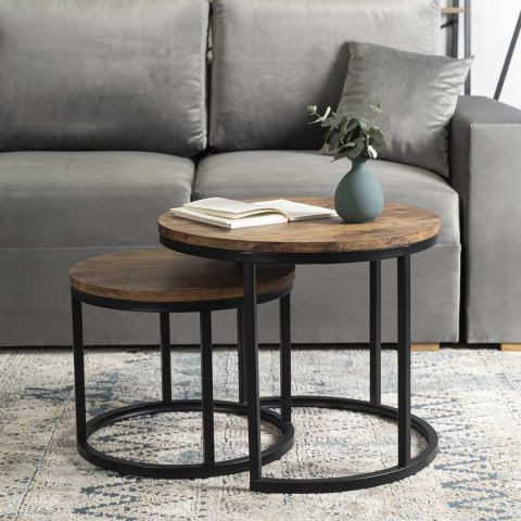 Zestaw Stolików FIGO Dąb Rustykalny