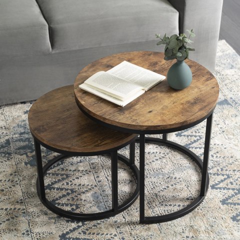 Zestaw Stolików FIGO Dąb Rustykalny