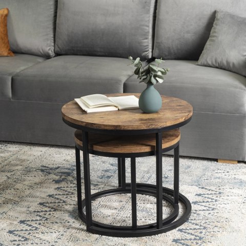 Zestaw Stolików FIGO Dąb Rustykalny