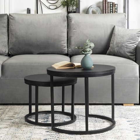 Zestaw Stolików MANU Czarny