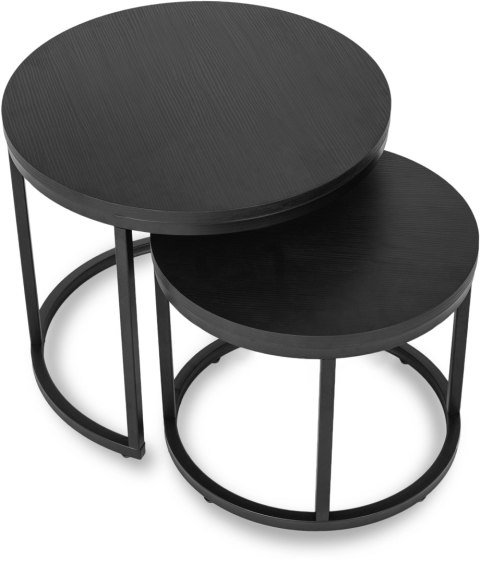 Zestaw Stolików MANU Czarny