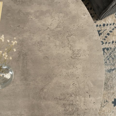 Zestaw Stolików Kawowych ROCKY 43 cm/53 cm Szary Beton Nowoczesny Loft