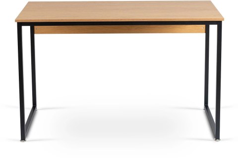 Biurko Loft do Gabinetu ROSS 120x60 cm Dąb Złoty/Czarny Nowoczesne
