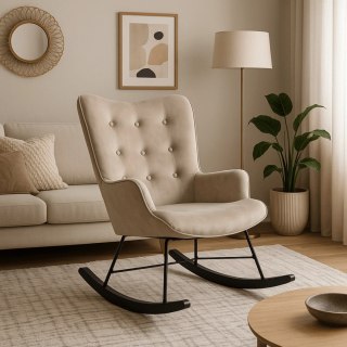 Fotel Bujany ELIS Beżowy