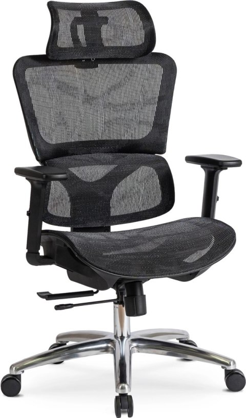 Fotel Obrotowy ROYAL Ergonomiczny Czarny