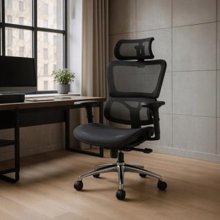 Fotel Obrotowy ROYAL Ergonomiczny Czarny