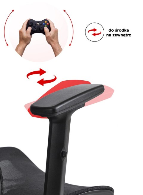 Fotel Obrotowy ROYAL Ergonomiczny Czarny