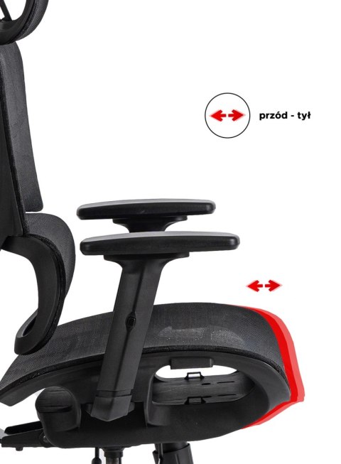 Fotel Obrotowy ROYAL Ergonomiczny Czarny