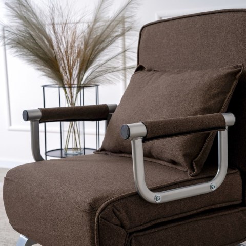 Fotel Rozkładany BART Brązowy